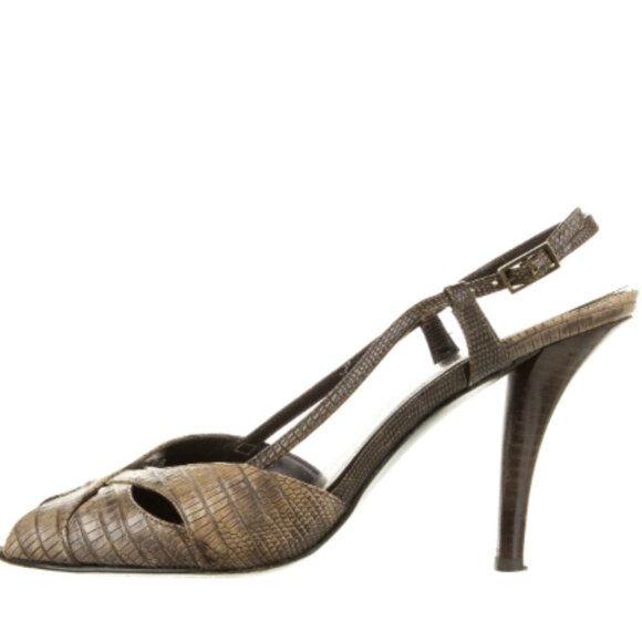 Stuart Weitzman Leather Slingback Sandals | Vintage and PERFECT for Spring - Picture 6 of 6